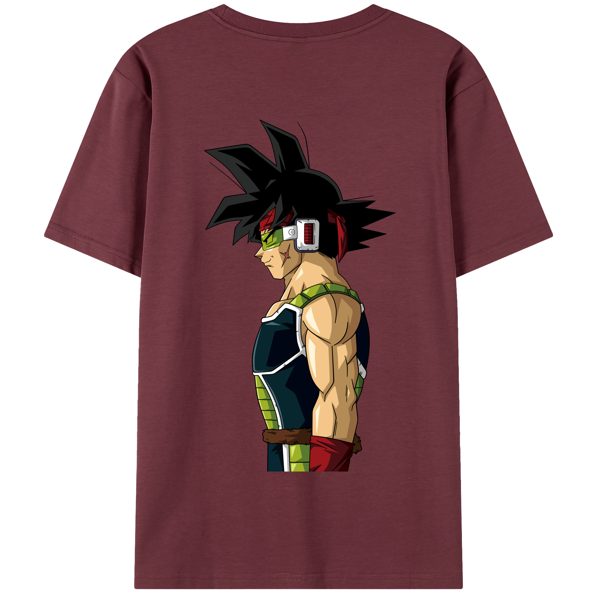 （画像用） ドラゴンボール バーダック DRAGON BALL Burdock 綿100％半袖Tシャツ（背面プリント）